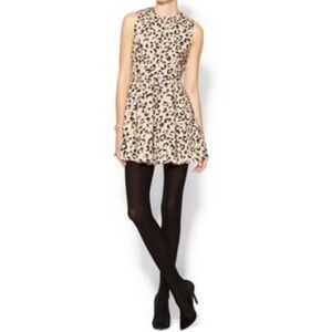 KEEPSAKE the Label Beige Leopard Print Sleeveless Mini Dress